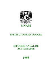UNAM 1998 - Instituto de Ecología - UNAM
