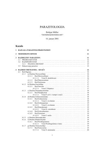 PARAZITOLOGIJA - Student Info.net