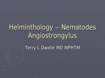 Helminthology – Nematodes Angiostrongylus