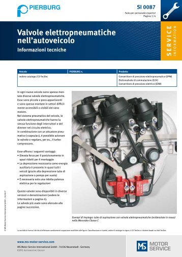 Valvole elettropneumatiche nell'autoveicolo - MS Motor Service ...