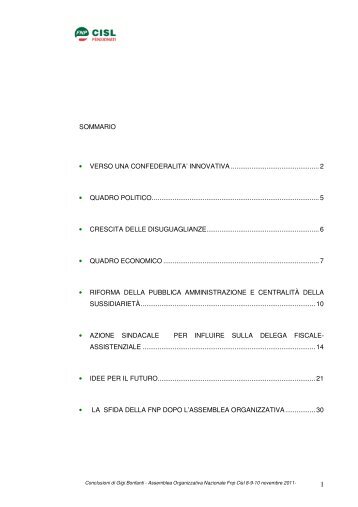 Pdf Relazione conclusiva di Bonfanti - Fnp Cisl