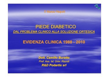 PIEDE DIABETICO - Riparazione Tessutale