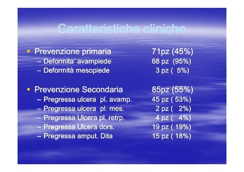 PIEDE DIABETICO - Riparazione Tessutale