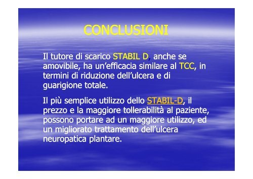 PIEDE DIABETICO - Riparazione Tessutale