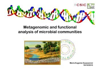 Metagenomic and functional analysis of microbial communities