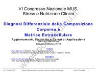 Diagnosi Differenziale della Composizione Corporea e Matrice ...