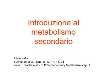 metaboliti secondari