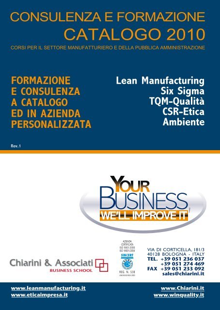 lean manufacturing - Chiarini e Associati