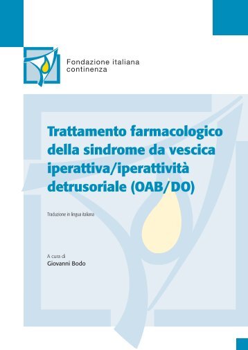 Trattamento farmacologico - Fondazione italiana continenza