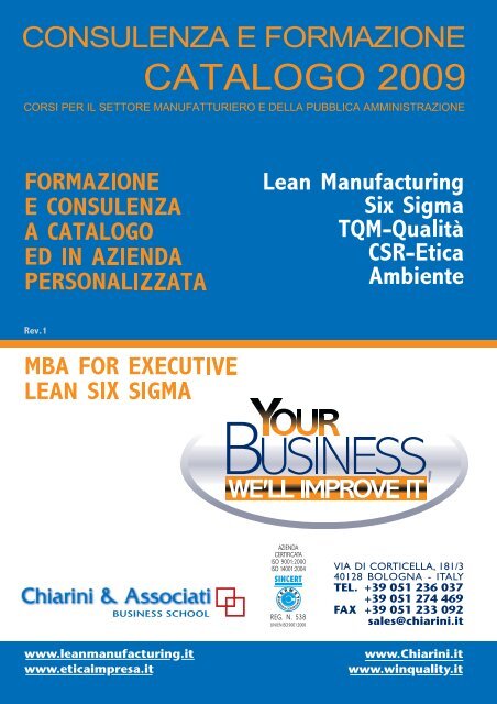 six sigma - Chiarini e Associati