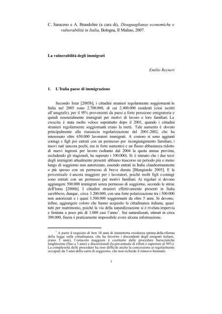 Reyneri- La vulnerabilità degli immigrati.pdf - Cnel