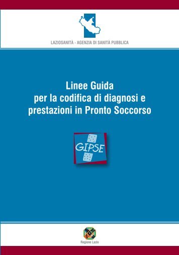 Linee Guida - Agenzia di Sanità Pubblica della Regione Lazio