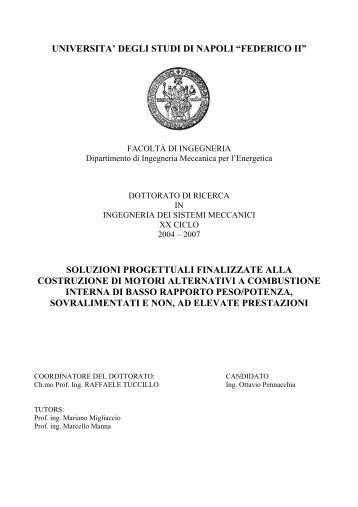 degli studi di napoli “federico ii” soluzioni progettuali finalizzate alla ...