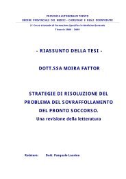 Strategie di risoluzione del problema del sovraffollamento in pronto ...