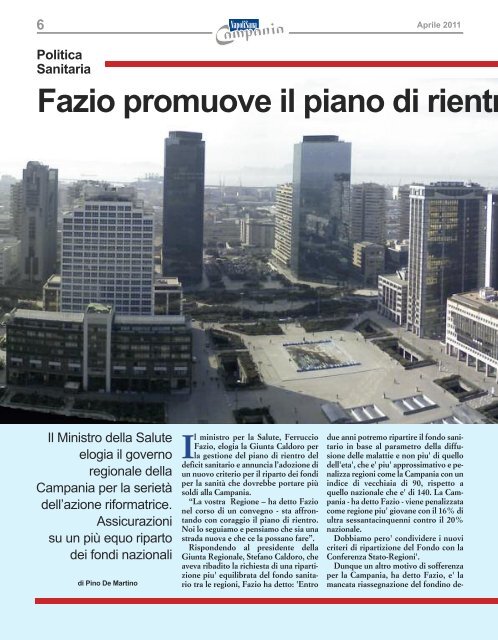 Napolisana 2011-1.pdf - Collegio Provinciale IPASVI di Napoli