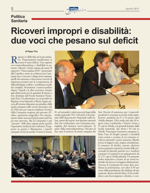 Napolisana 2011-1.pdf - Collegio Provinciale IPASVI di Napoli