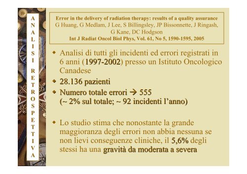 La sicurezza del paziente in radioterapia oncologica - Enea