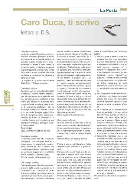scarica il giornalino (PDF) - ISI Duca degli Abruzzi