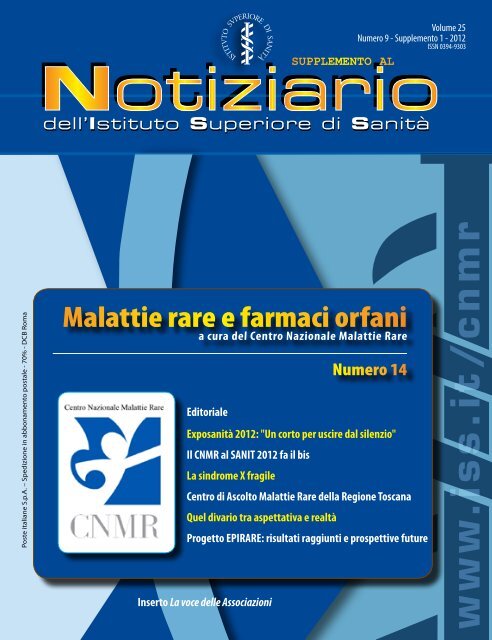 www .iss.it/cnmr - Istituto Superiore di Sanità