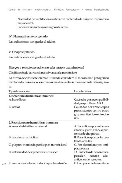 N. Normas transfusionales - Hospital Clínico Universidad de Chile