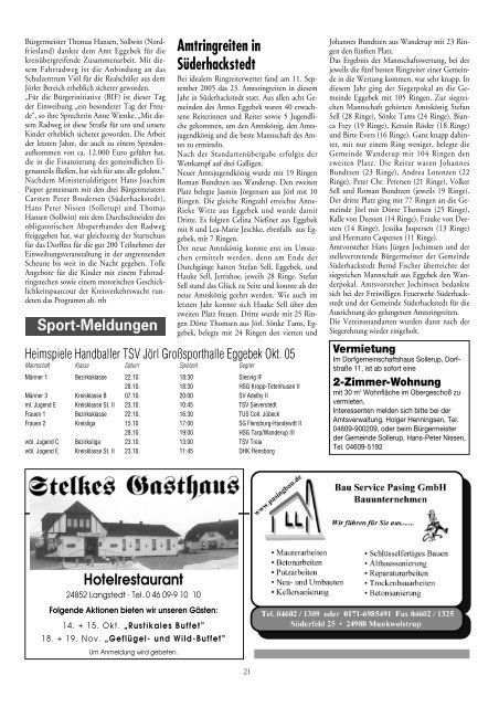 **WIR OKTOBER 2005 - Amt Eggebek