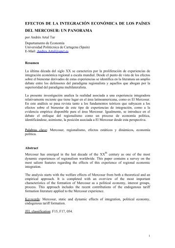 ¿ HACIA EL MULTILATERALISMO POR EL REGIONALISMO