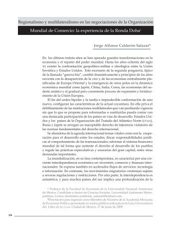 Regionalismo y multilateralismo en las negociaciones de la