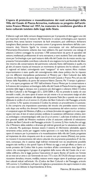 Contro l'oblio del restauro (cop.) - Università di Palermo