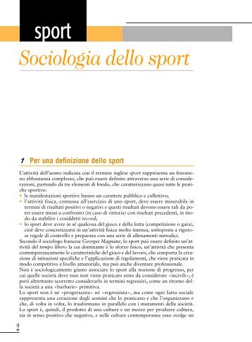 Sociologia dello sport - G. Veronese