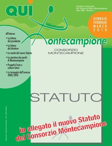 qui montecampione n° 1 gennaio-febbraio-marzo 2010