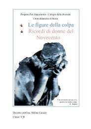 Le figure della colpa e Ricordi di donne del Novecento - Liceo Imperia