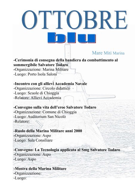 ottobre blu con modifiche 12 settembre.pub - Flotta Meteor Chioggia