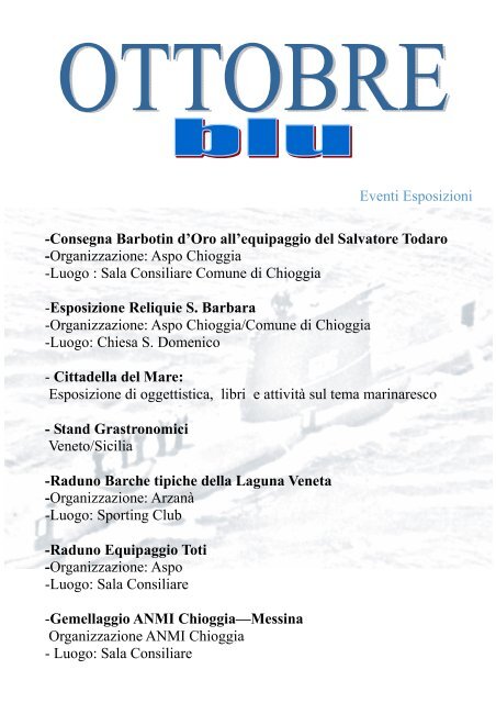 ottobre blu con modifiche 12 settembre.pub - Flotta Meteor Chioggia