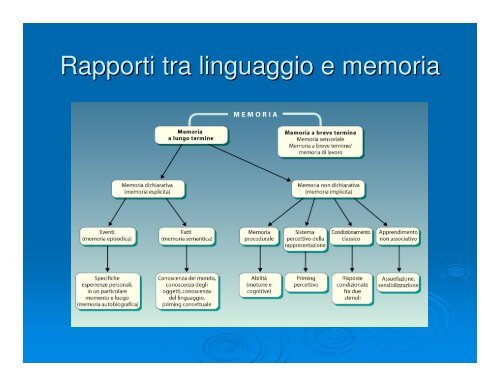 Basi neurocognitive del linguaggio - Dipartimento di Fisica