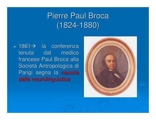 Basi neurocognitive del linguaggio - Dipartimento di Fisica