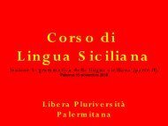 Grammatica della Lingua Siciliana - Libera Pluriversità Palermitana