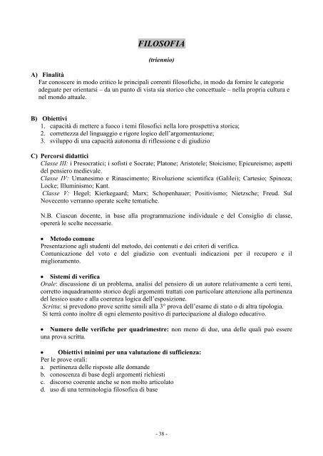 lingua e letteratura italiana - Liceo Scientifico Statale G. Oberdan