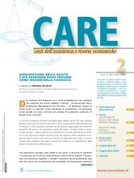 costi dell'assistenza e risorse economiche - CARE Online