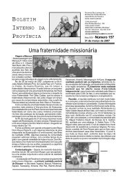 Uma fraternidade missionária - Capuchinhos