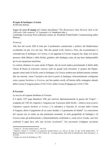 Il regno di Sardegna e Corsica.pdf - StudiareSardegna.it