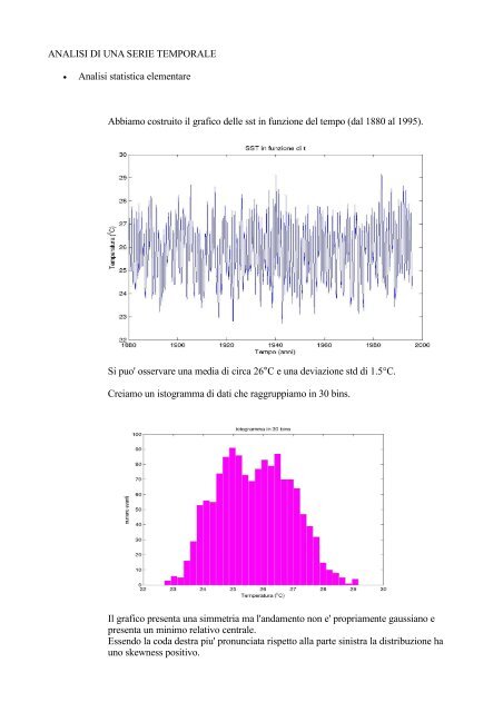 ANALISI DI UNA SERIE TEMPORALE Analisi ... - Edu.ph.unito.it