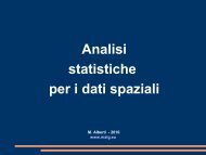 Analisi statistiche per i dati spaziali - malg.eu