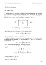 Modelli autoregressivi - Ingegneria Biomedica