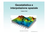 Geostatistica e interpolazione spaziale