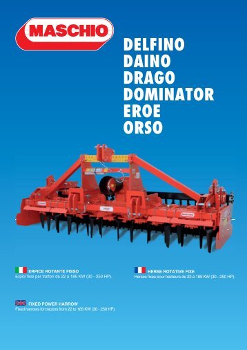 erpici fissi - fixed power harrows - herse - Scan-Agro