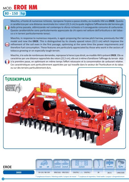 erpici fissi - fixed power harrows - herse - Scan-Agro