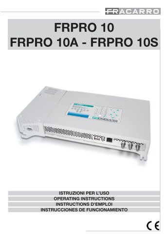 frpro10 - Fracarro