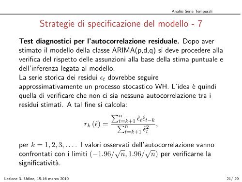 Introduzione al corso di Analisi delle Serie Temporali