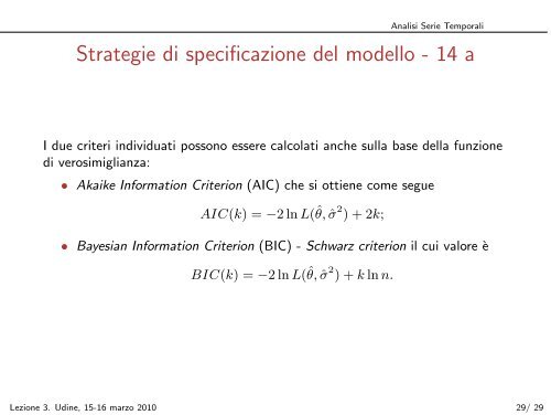 Introduzione al corso di Analisi delle Serie Temporali