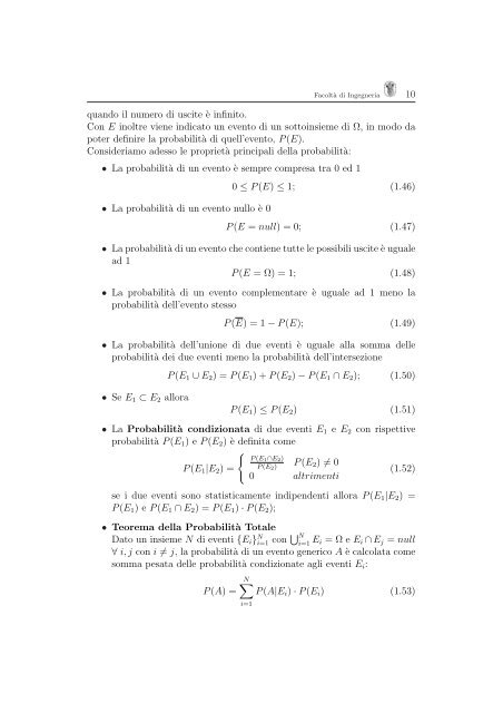 Dispense del corso - Dipartimento Ingegneria dell'Informazione ...